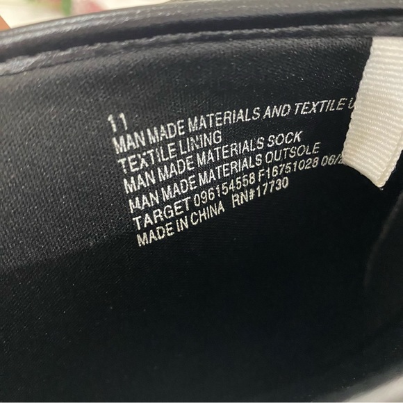 UNIVERSAL THREAD Black Carabel Riding Boots Vegan Leather Size 11 - Picture 12 of 12